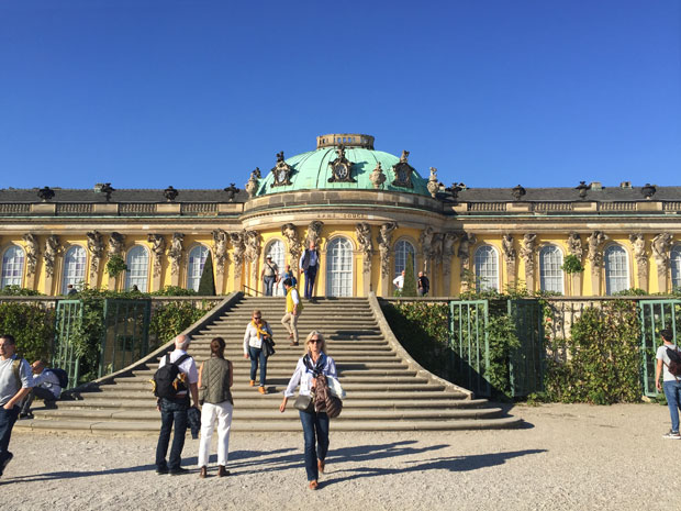 Sanssousi Palace of Frederick II in Potsdam.
